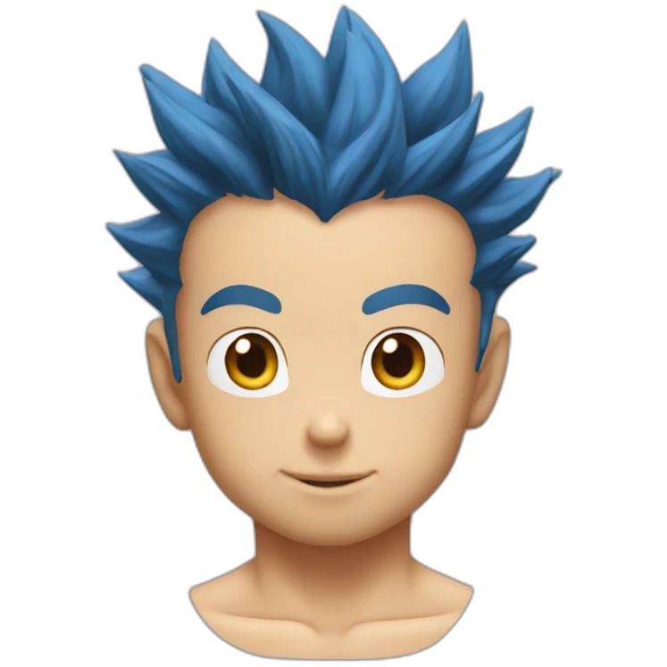 Son goku blaue Haare emoji