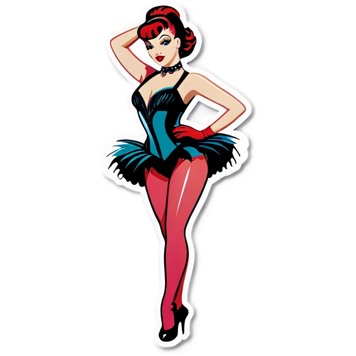 Burlesque dancer emoji