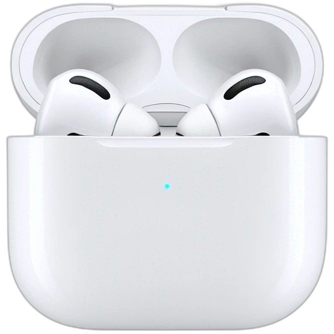 White Apple Air Pods Pro 2nd generation  emoji