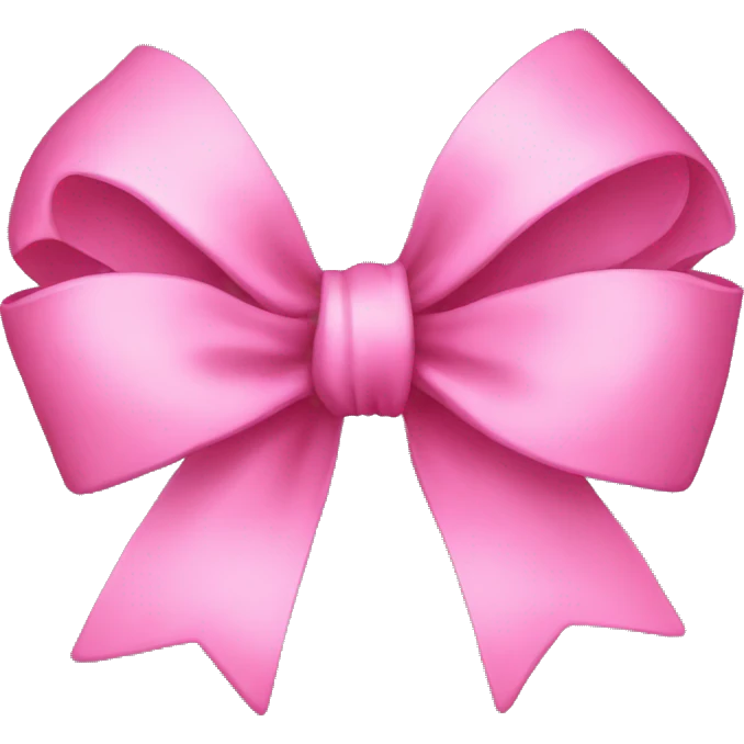 Pink bow emoji