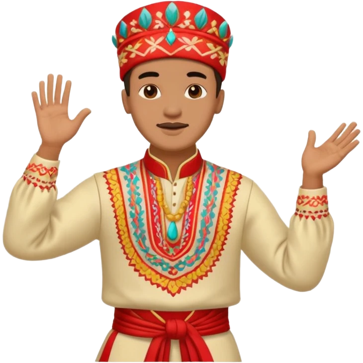 dancing man traditioanal emoji