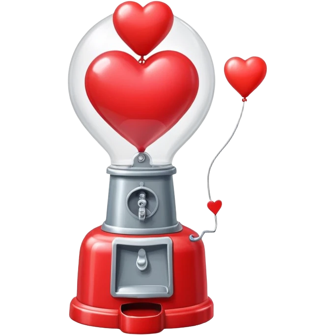 Broken heart balloons  in gumballmachine emoji