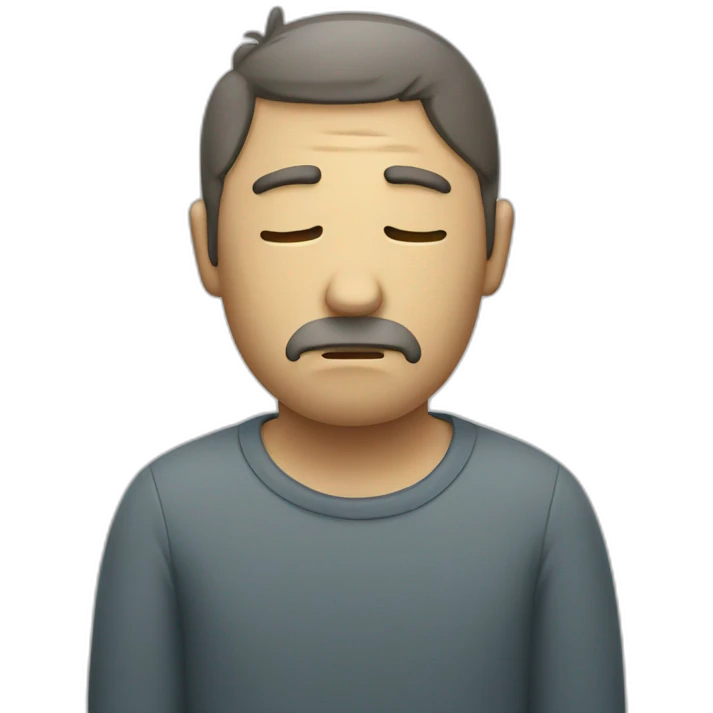 depressed alcoholic man emoji