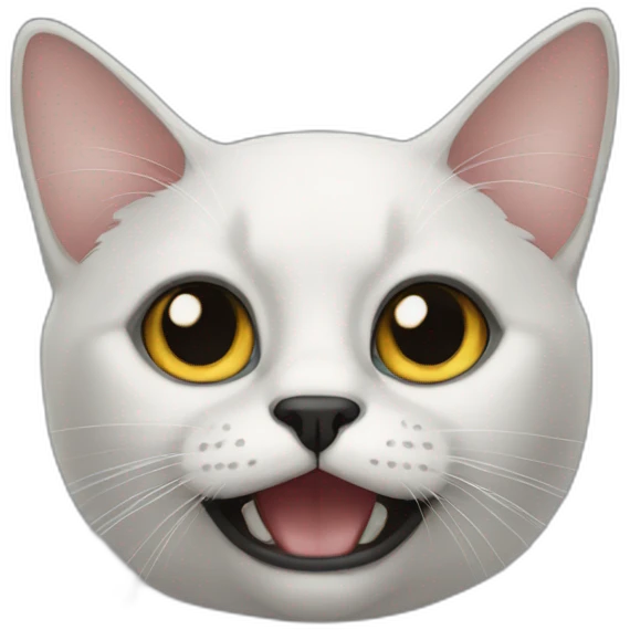 cat with black eyes emoji