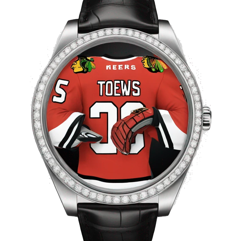 Jonathan Toews as a Rolex watch emoji