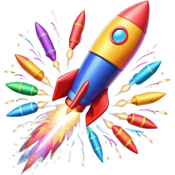 firework rocket emoji
