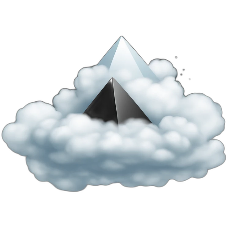 a-black-pyramid-on-cloud emoji