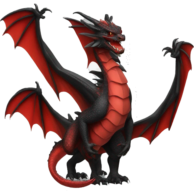Red and Black dragon emoji