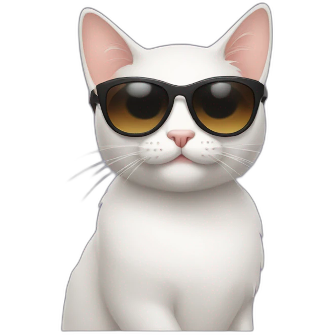 Cat with sunglasses emoji