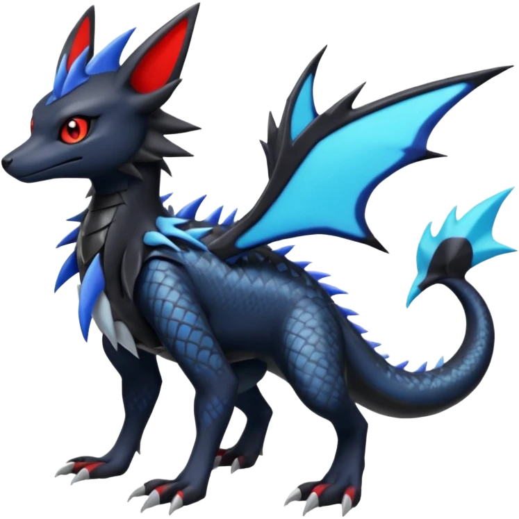 Salandit-Noibat-Nargacuga-Umbreon-Silvally-fusion (full body) emoji