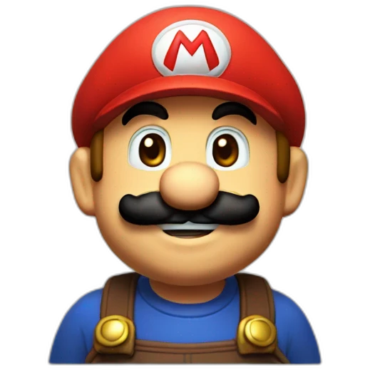 Mario with balsamic vinegar emoji