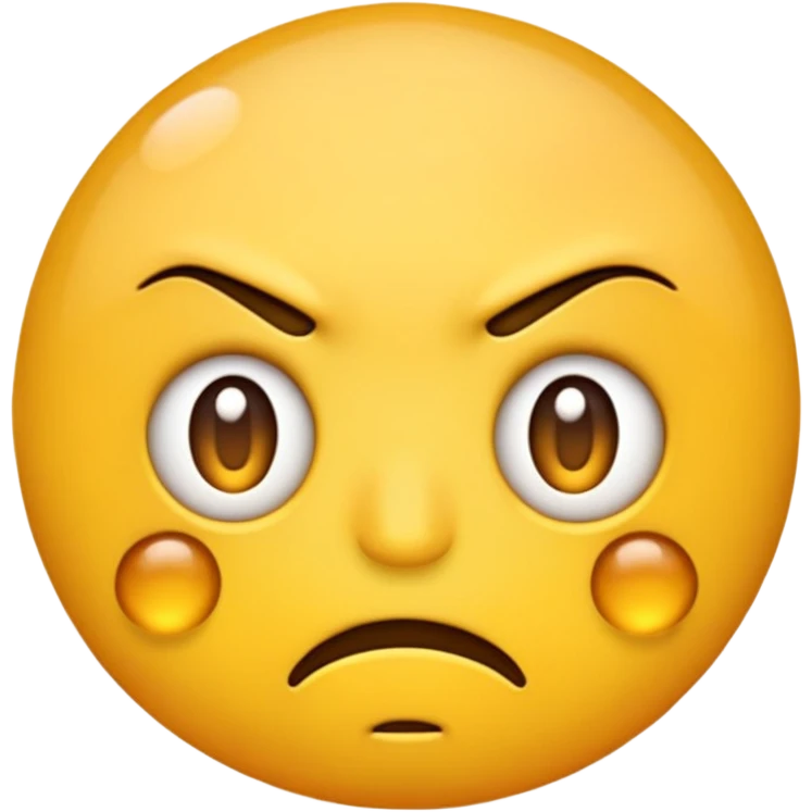 default yellow emoji groaning; visibly annoyed emoji