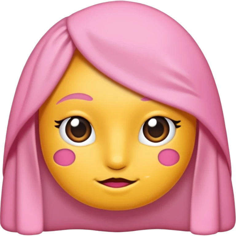 Pembe bir kuyruk ince kuyruk emoji