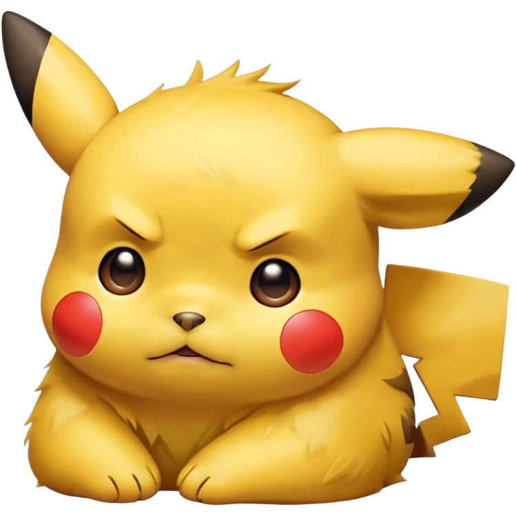 exhausted Pikachu emoji