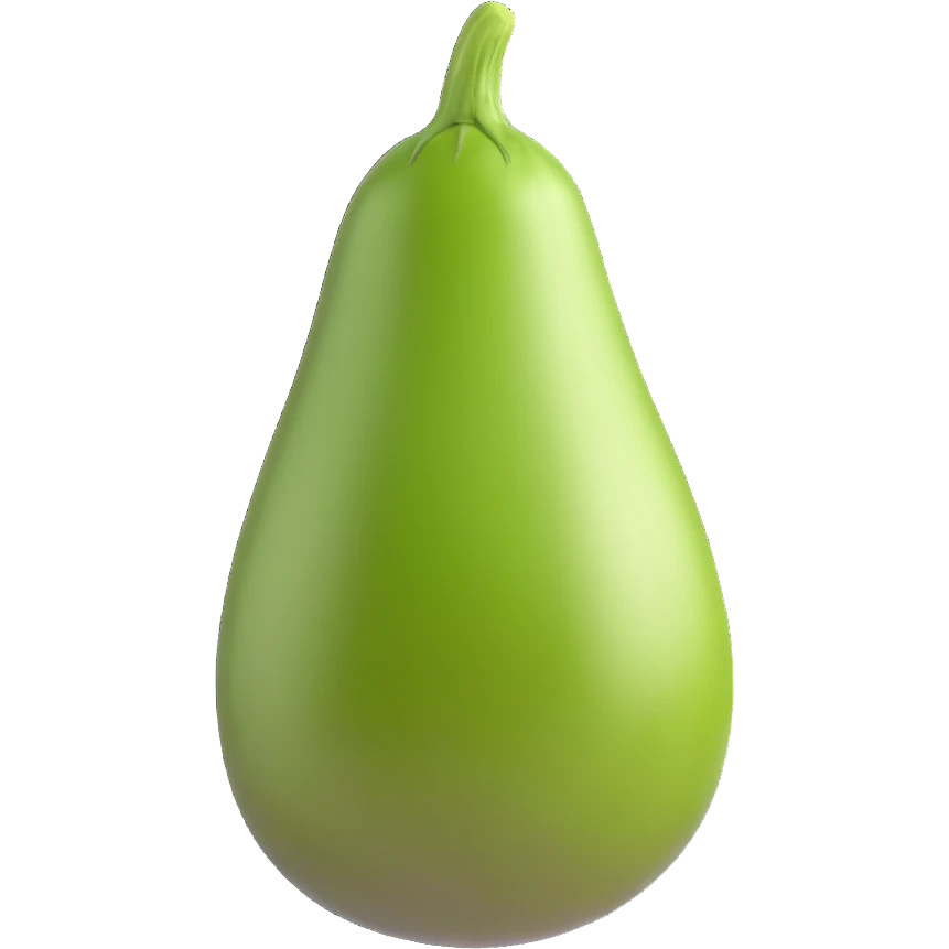 green eggplant emoji