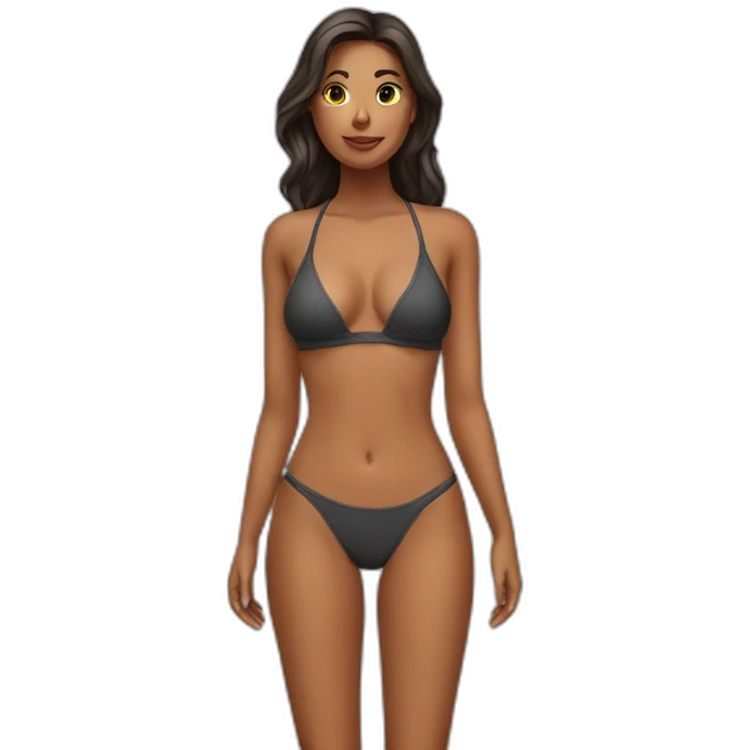 a detailed bikini emoji