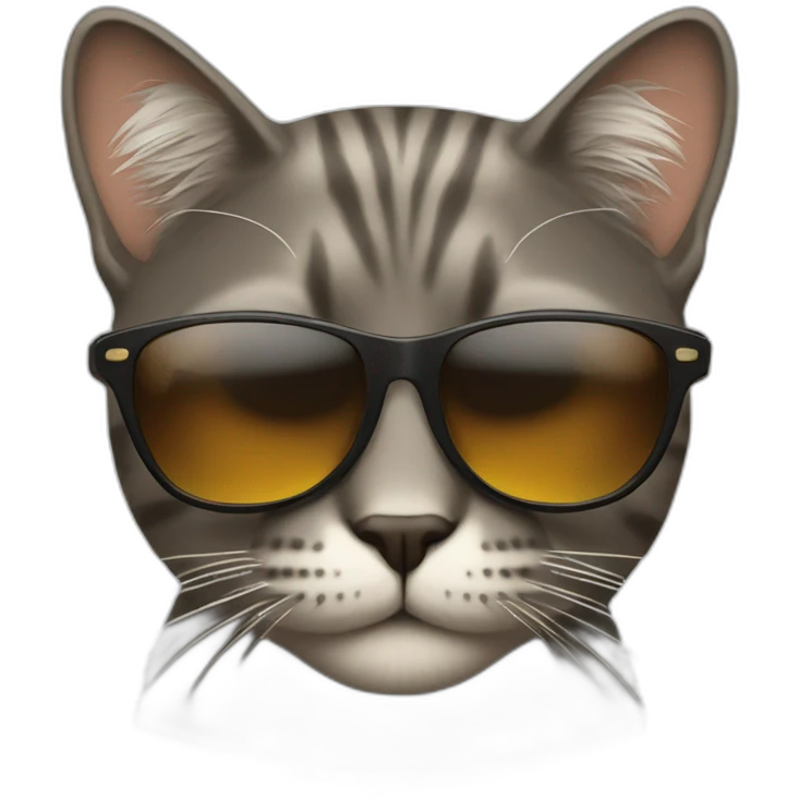 cool cat wearing sunglasses emoji