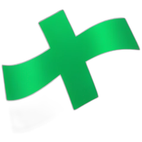 White flag with a green cross emoji