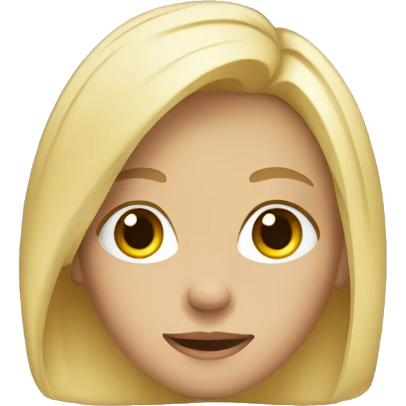 blond girl emoji