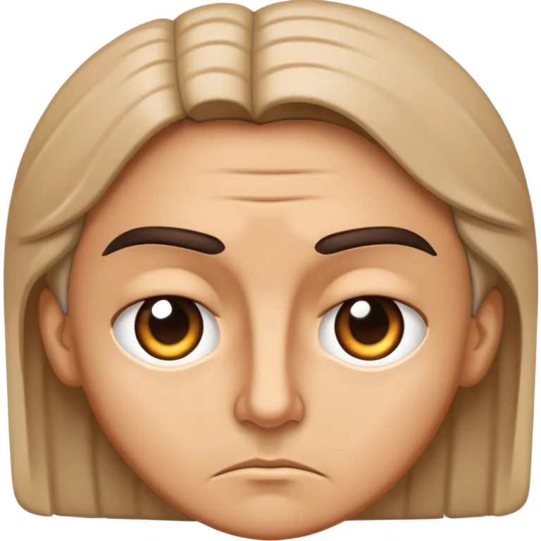 Judging face emoji