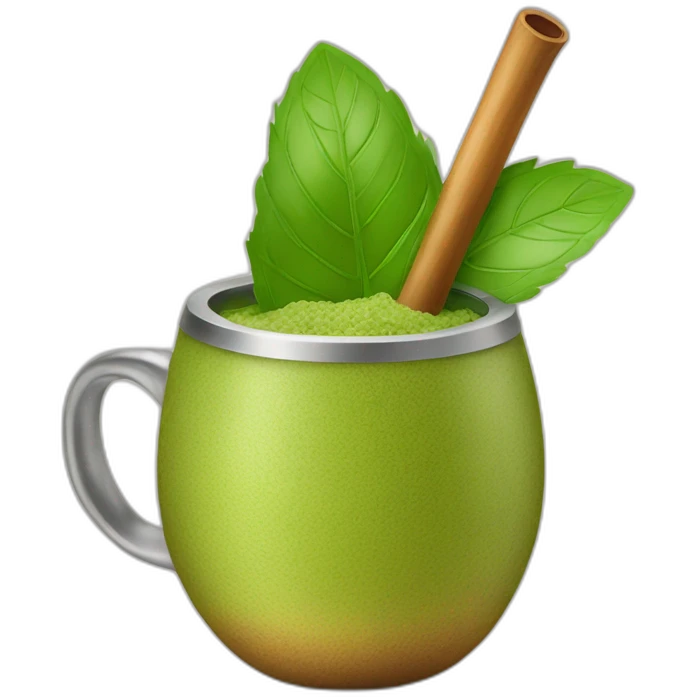 yerba mate drink of argentina emoji