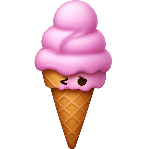 pink ice cream emoji