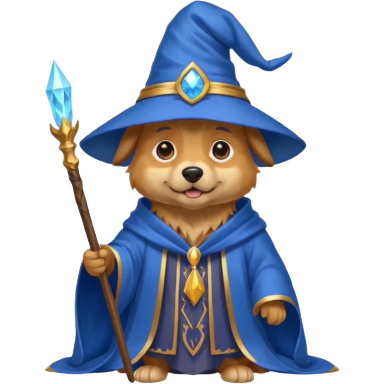 Dog wizard emoji