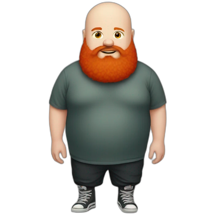 fat white bald skater with red beard emoji
