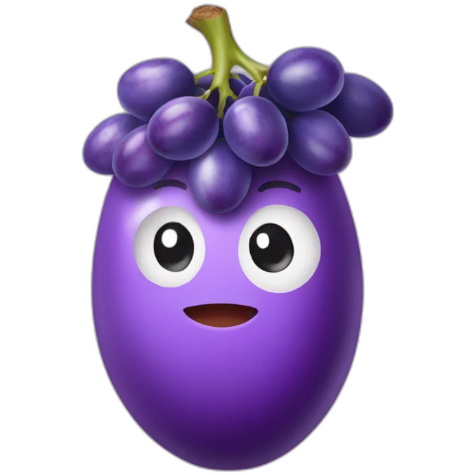 grape flavored egg emoji