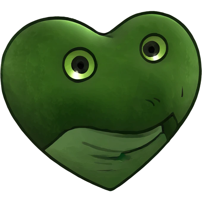 dark green heart emoji