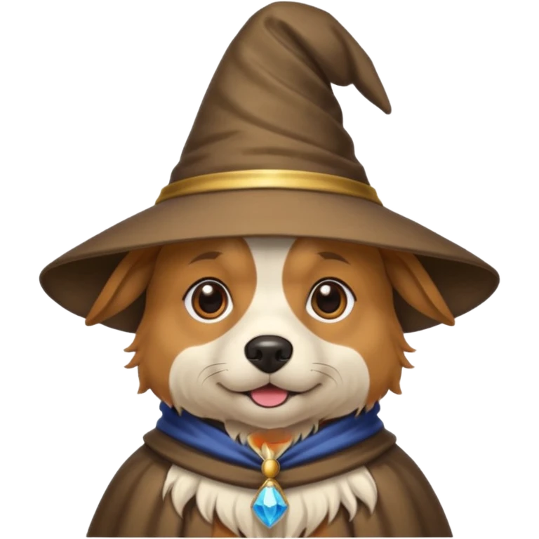 Dog wizard emoji