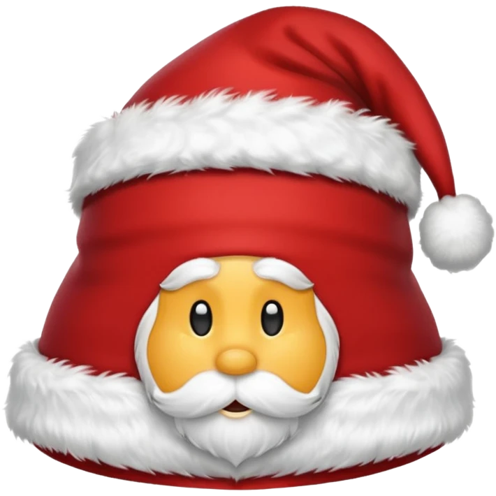 gorro do papai noel, apenas o gorro emoji