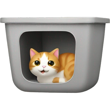 Cat litter box emoji