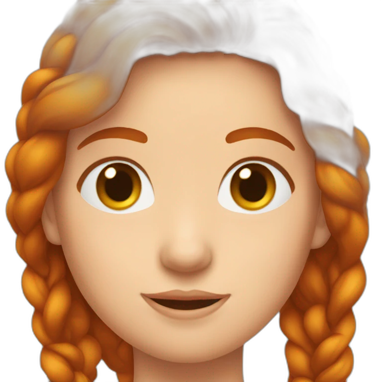 Fille rousse avec des tache de rousseurs emoji