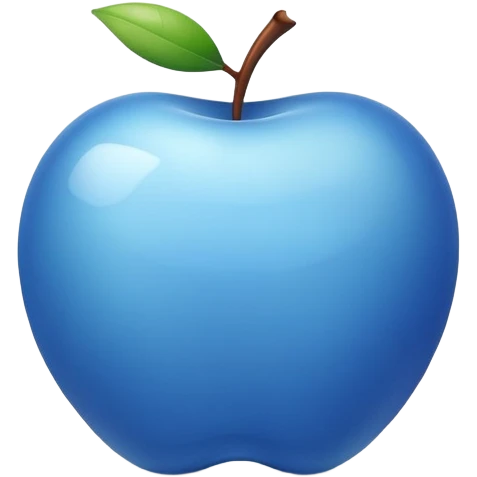 Blue Apple emoji