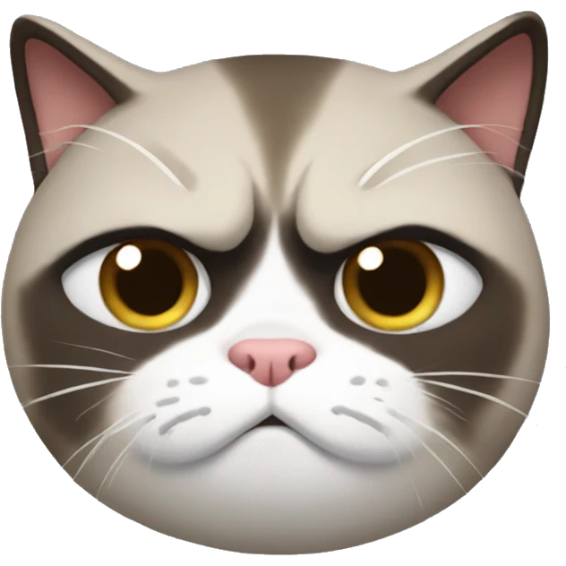 Pat on the head grumpy cat emoji