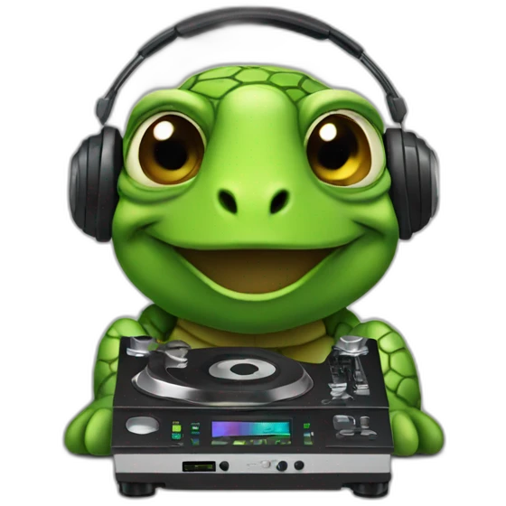 dj turtle emoji