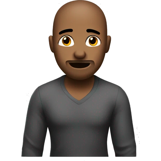 Guy with his hands on his hips, face interrogative emoji