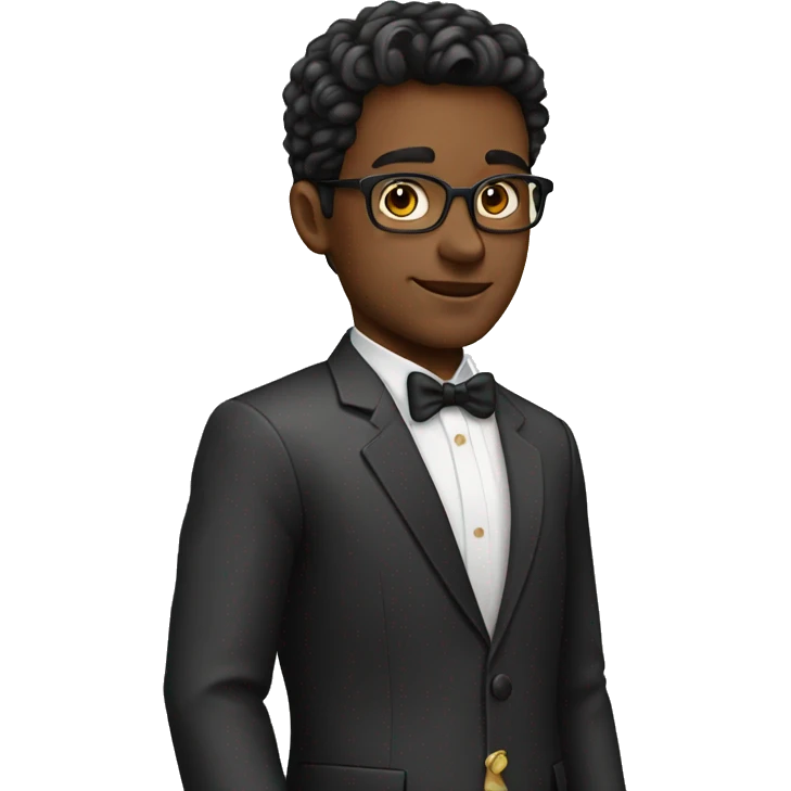 young and rich man emoji