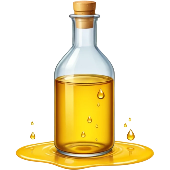 oil with bottle oil drope on floor emoji