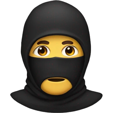 man with balaclava emoji