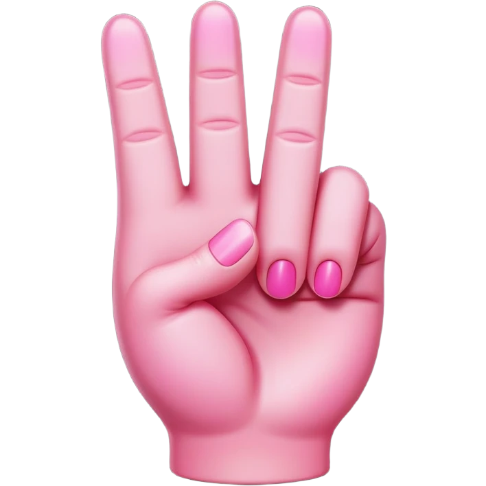 Pink middle finger  emoji