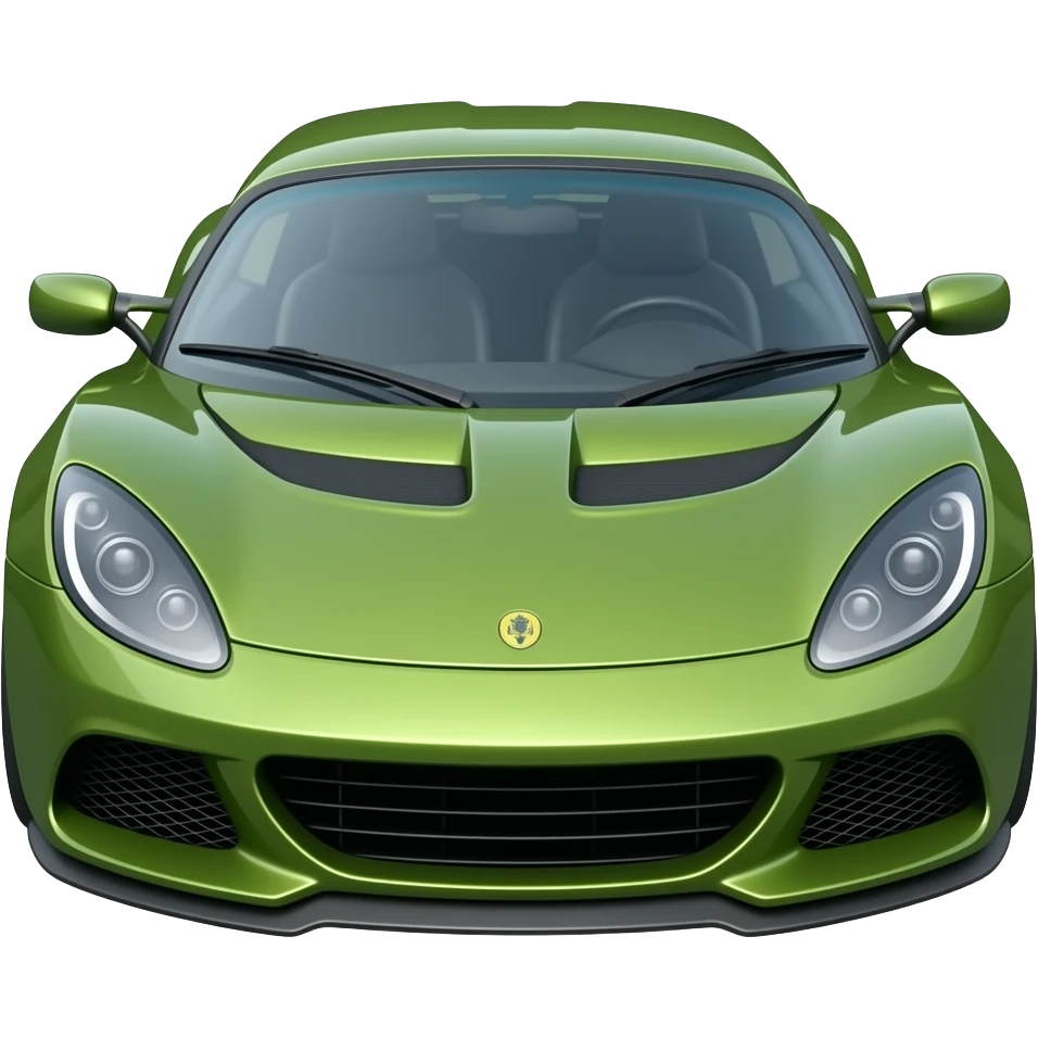 Olive green Lotus ios type like real onw emoji