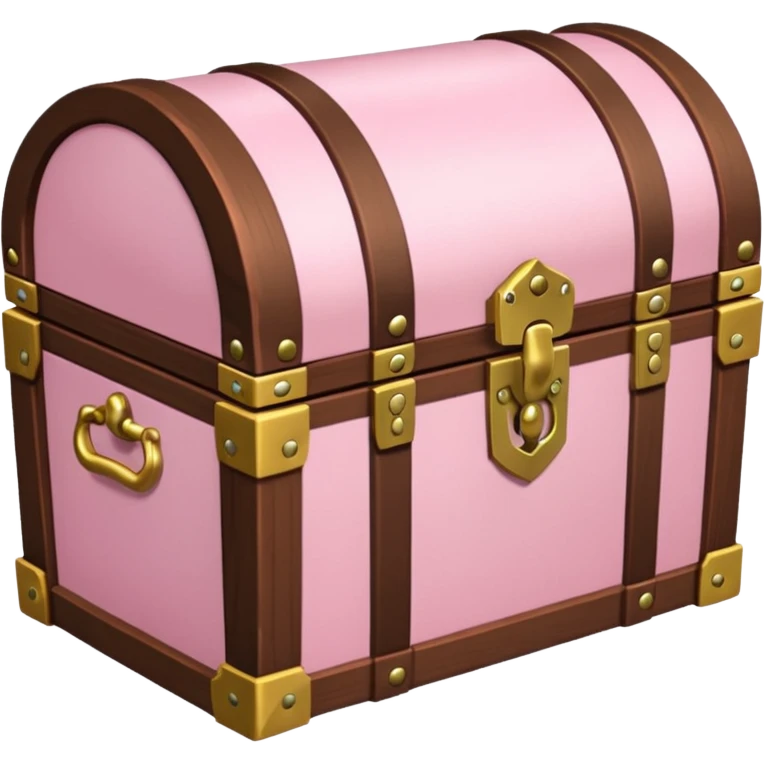 light pink treasure chest with a bow on it emoji