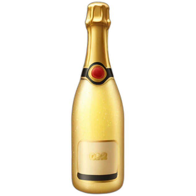 champagne bottle with the top popping off emoji