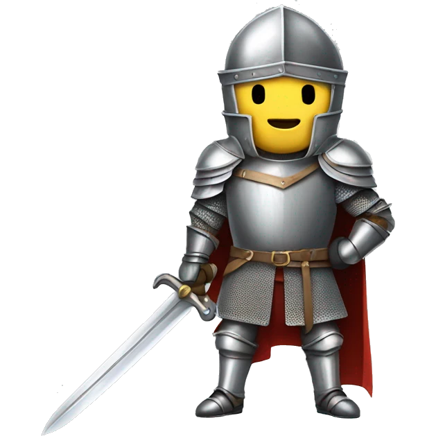 Knight with sword emoji