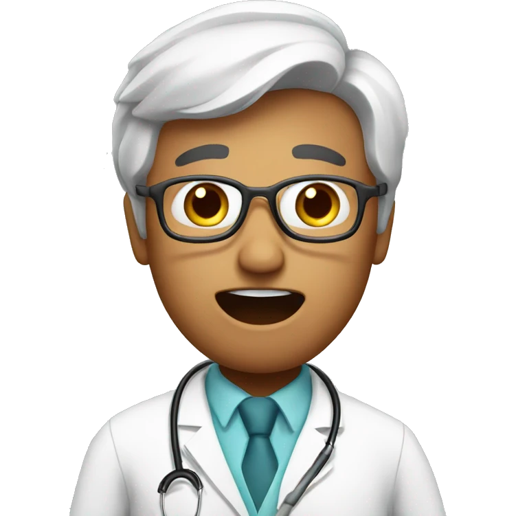 Surprised doctor  emoji