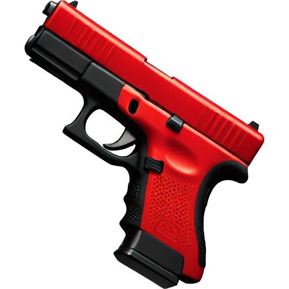 Red and black glock  emoji