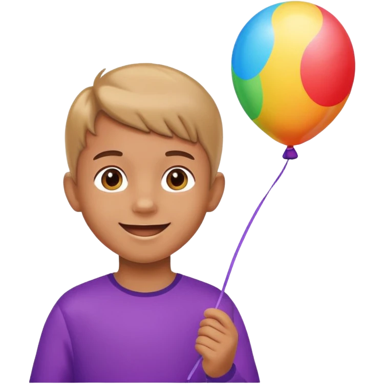 Child + balloon, Park Visitors. emoji