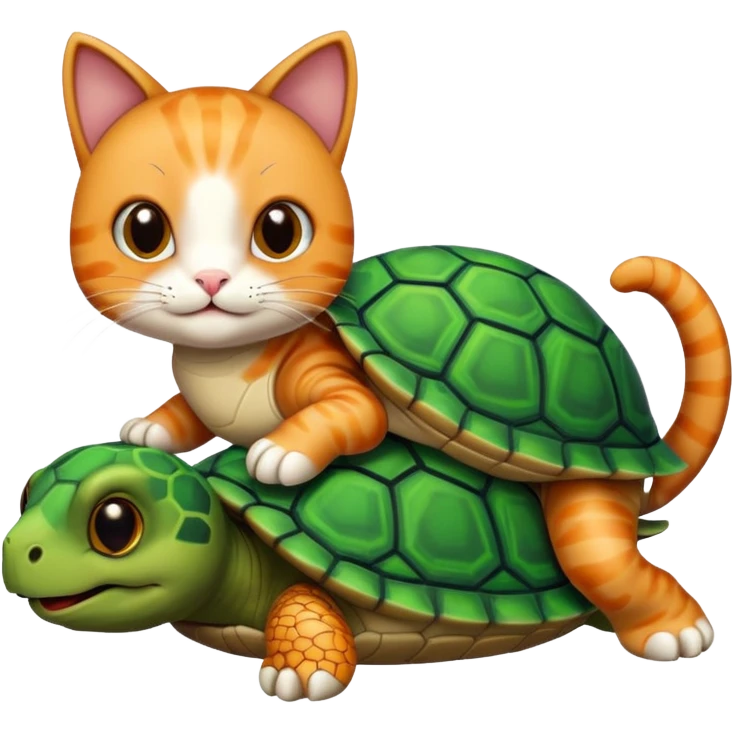 Cat and Turtle  emoji